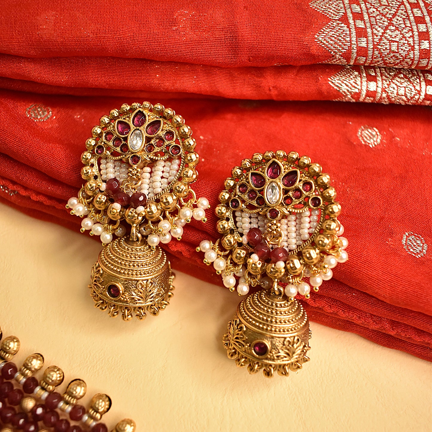 Maharani Ruby Necklace Set