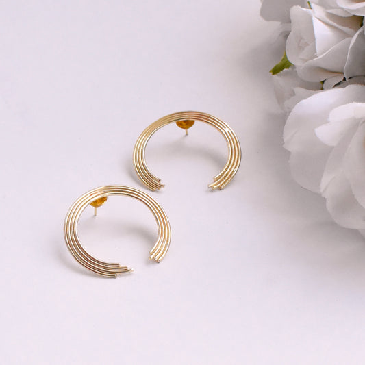 Half Halo Hoops