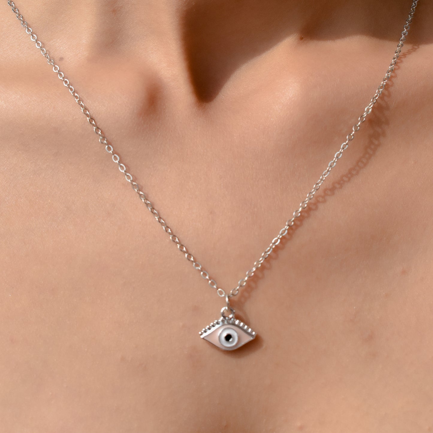 Dainty Evil Eye Pendant Chain