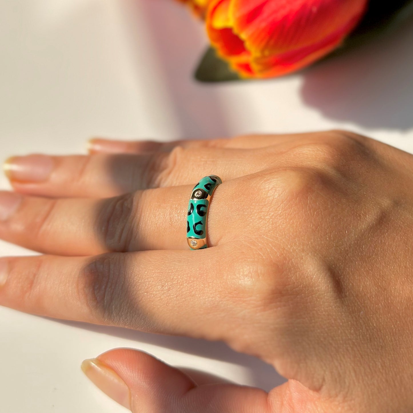 Love Enamel Ring